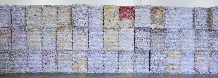 Squares of Shredded Documents