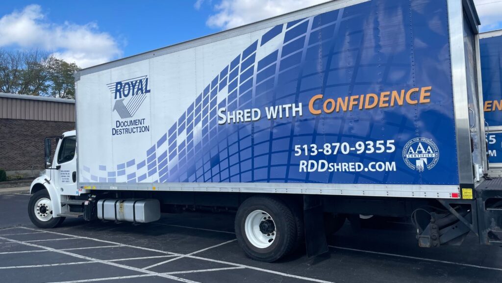 Royal Document Destruction shred truck